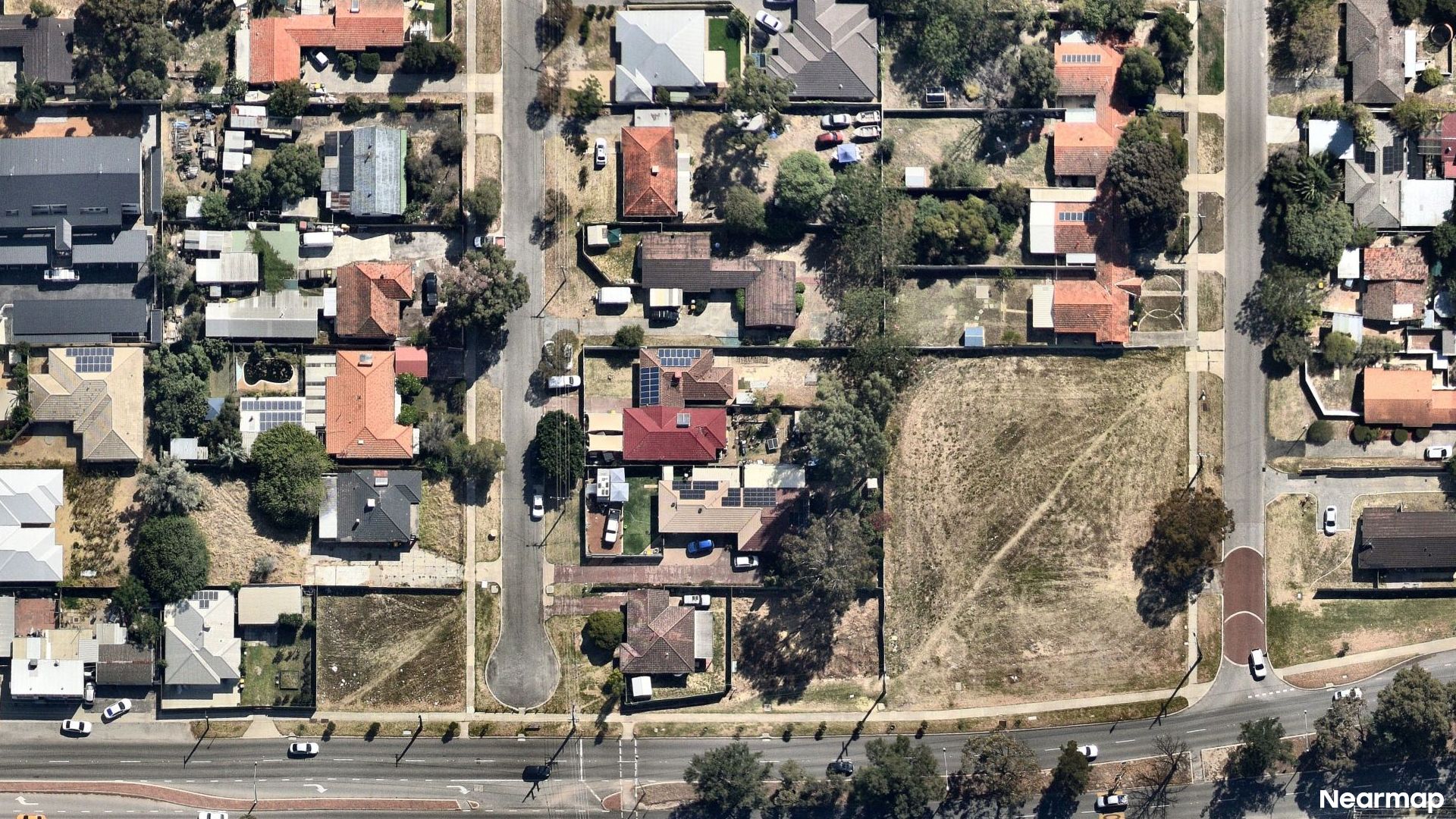 Vertical aerial view