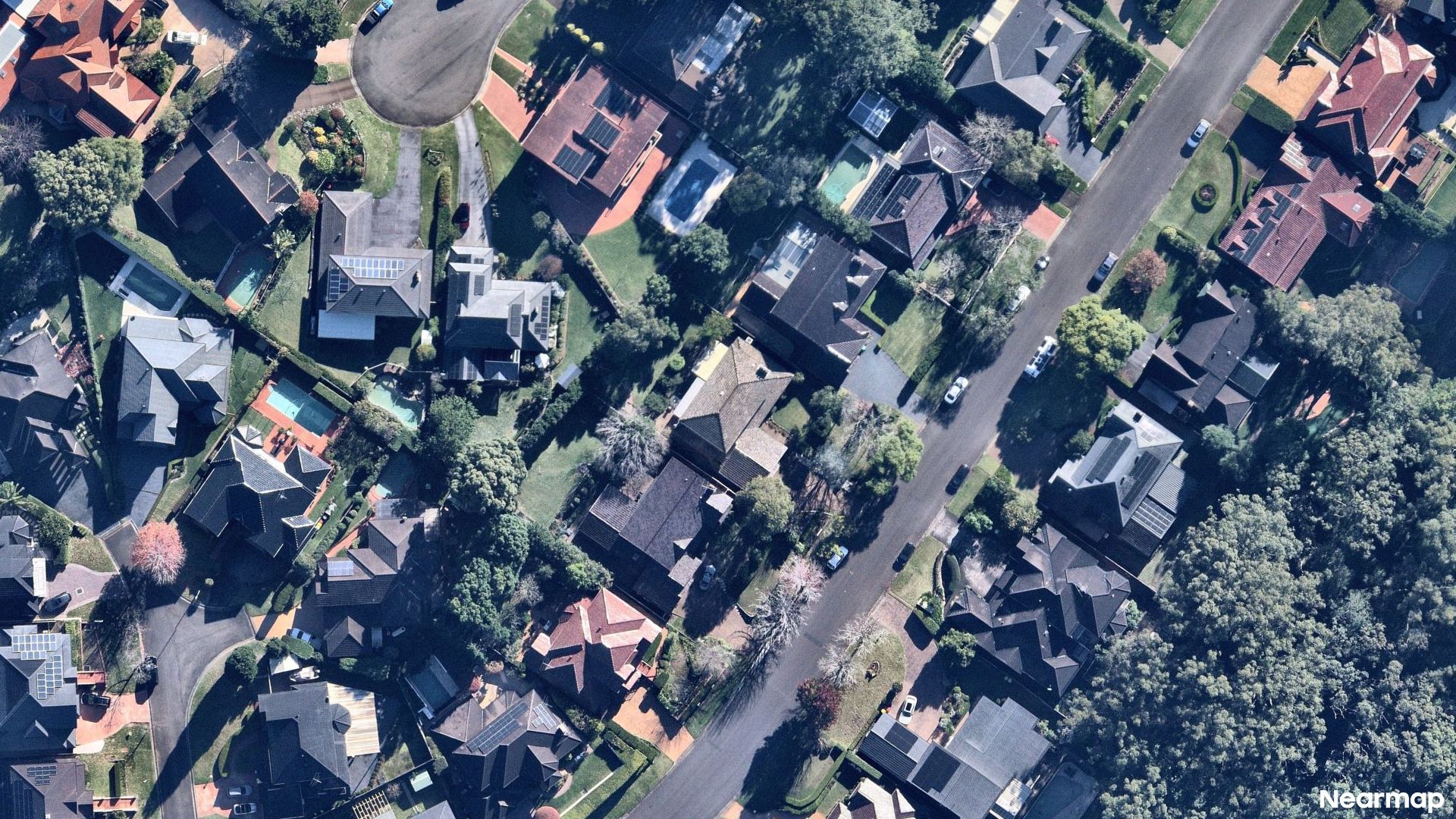 Vertical aerial view