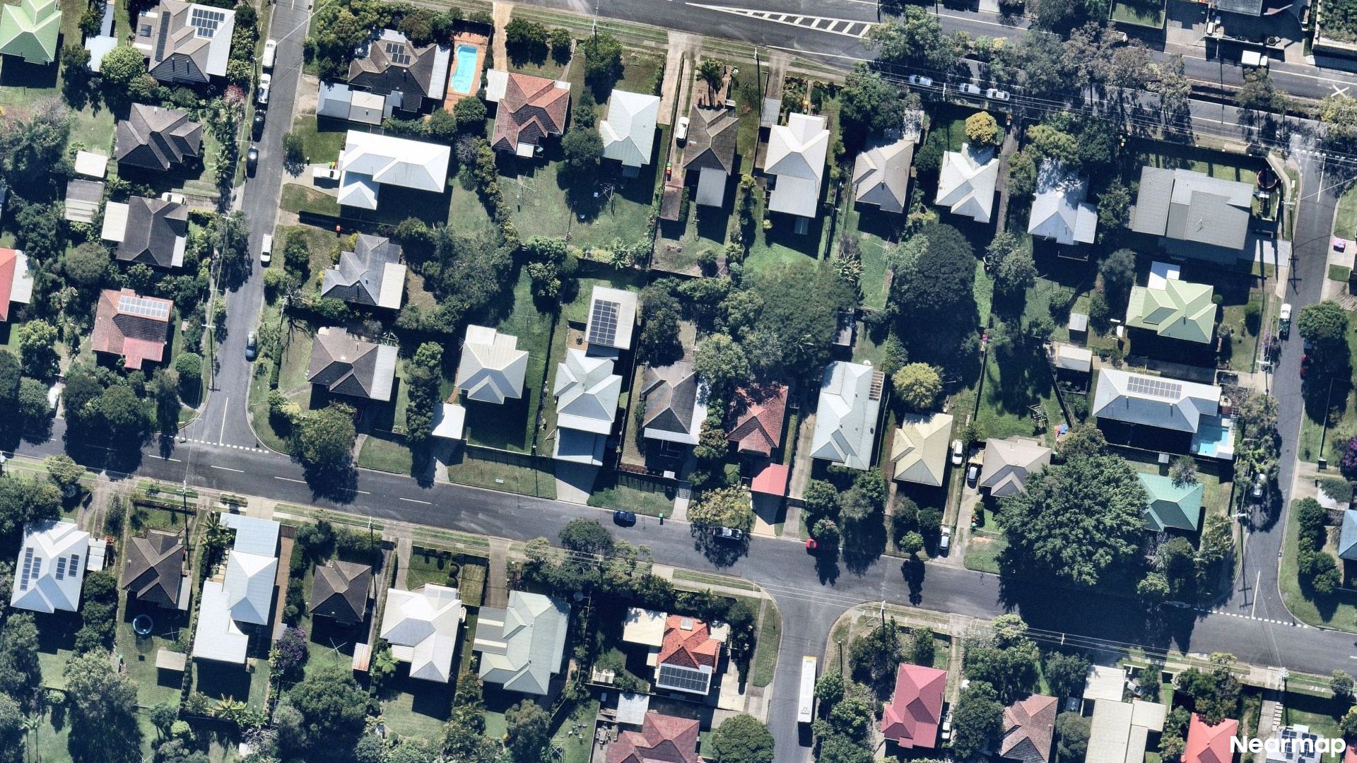Vertical aerial view