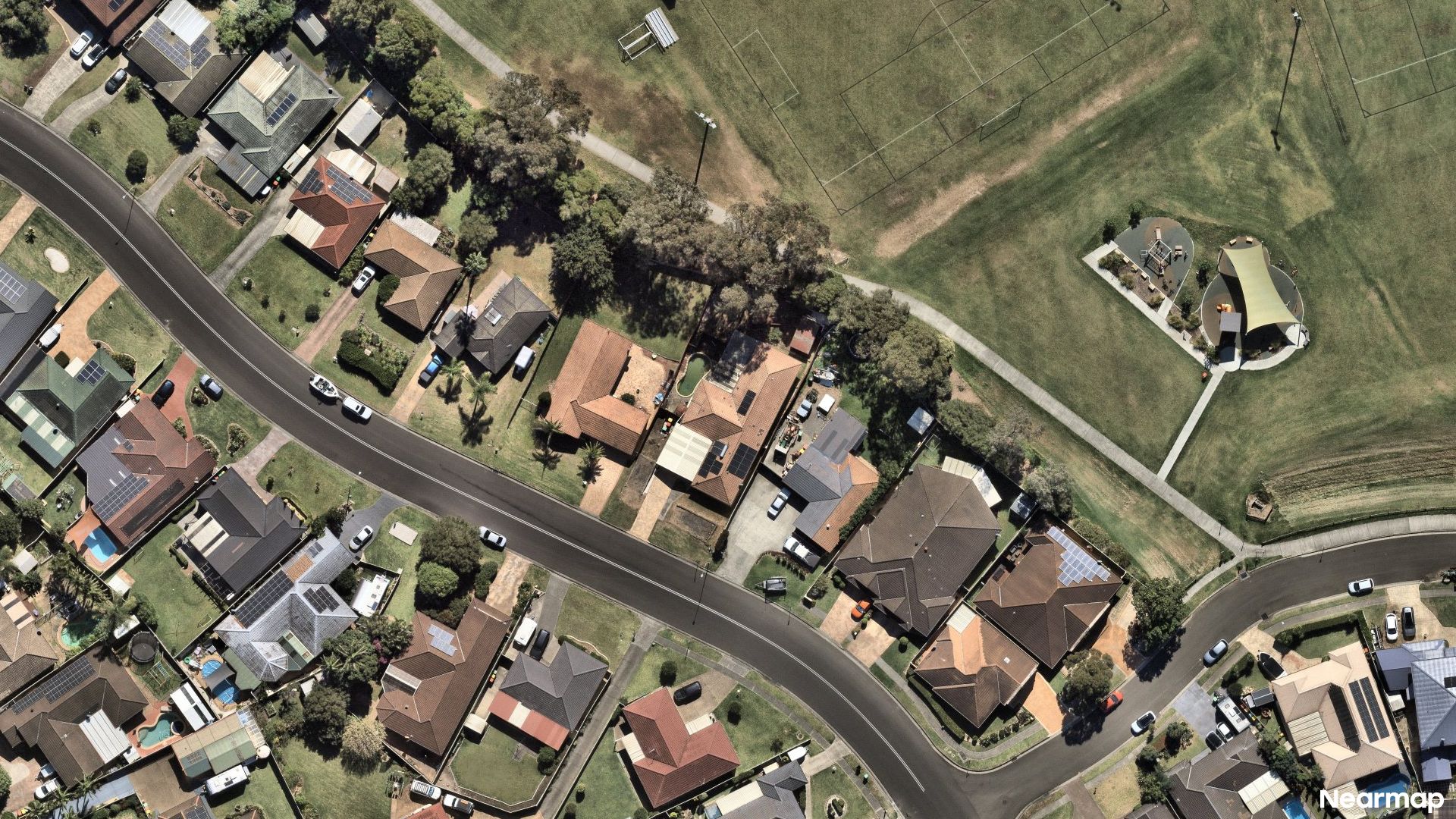 Vertical aerial view