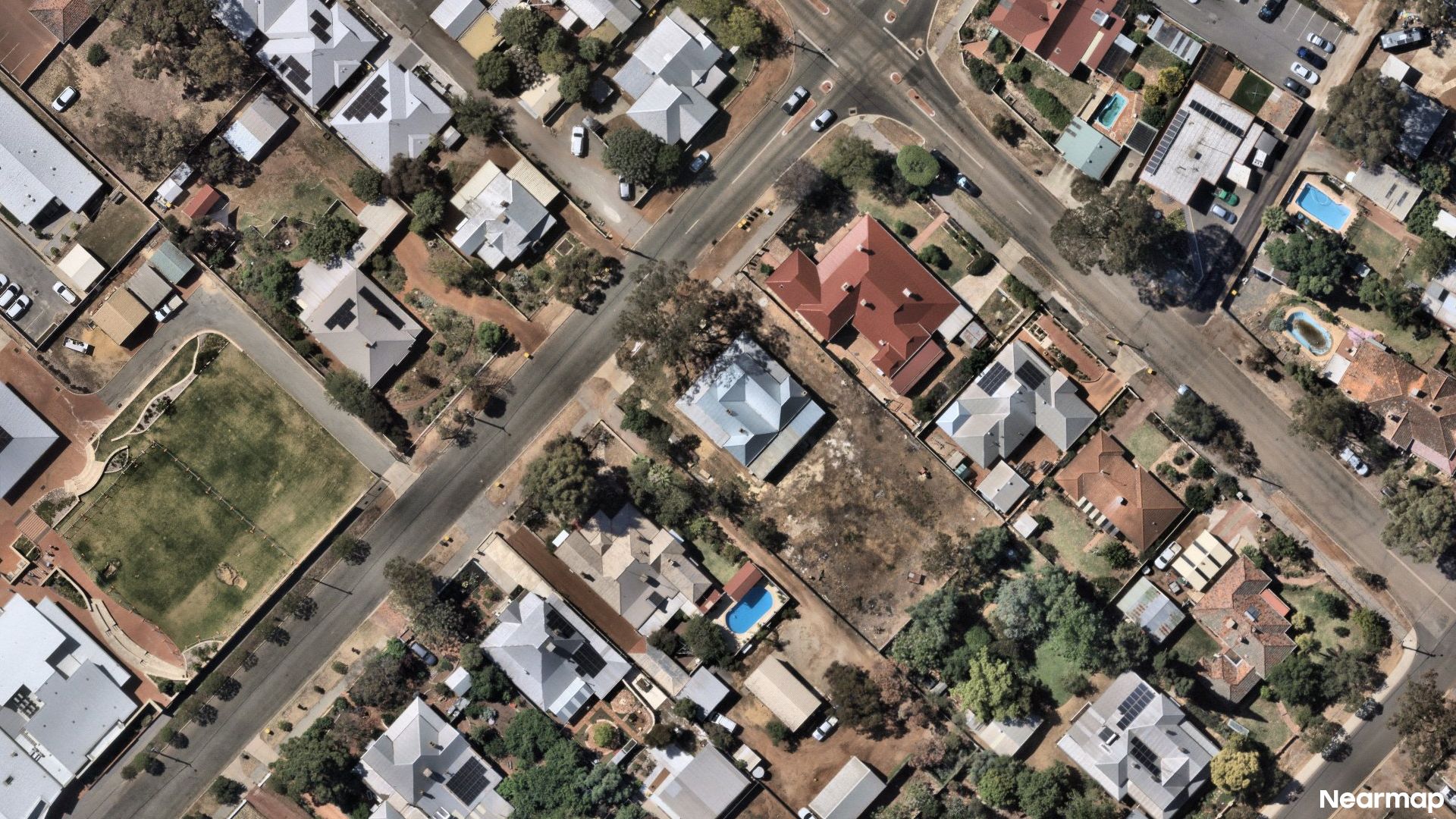 Vertical aerial view