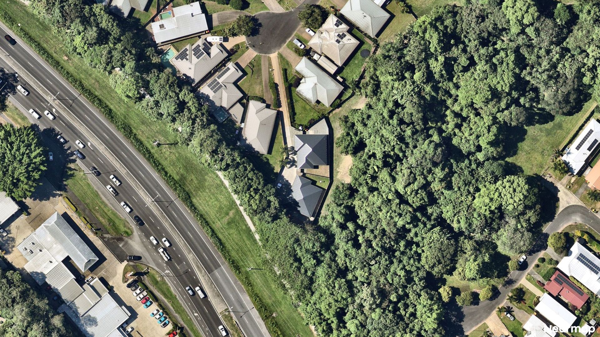 Vertical aerial view