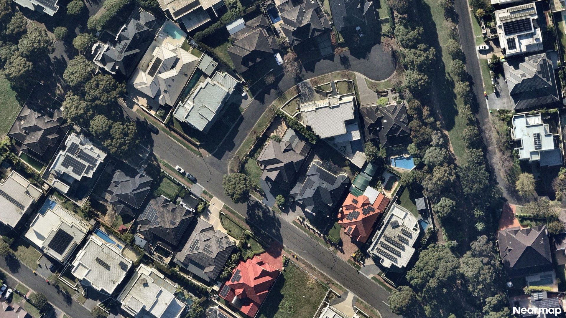 Vertical aerial view