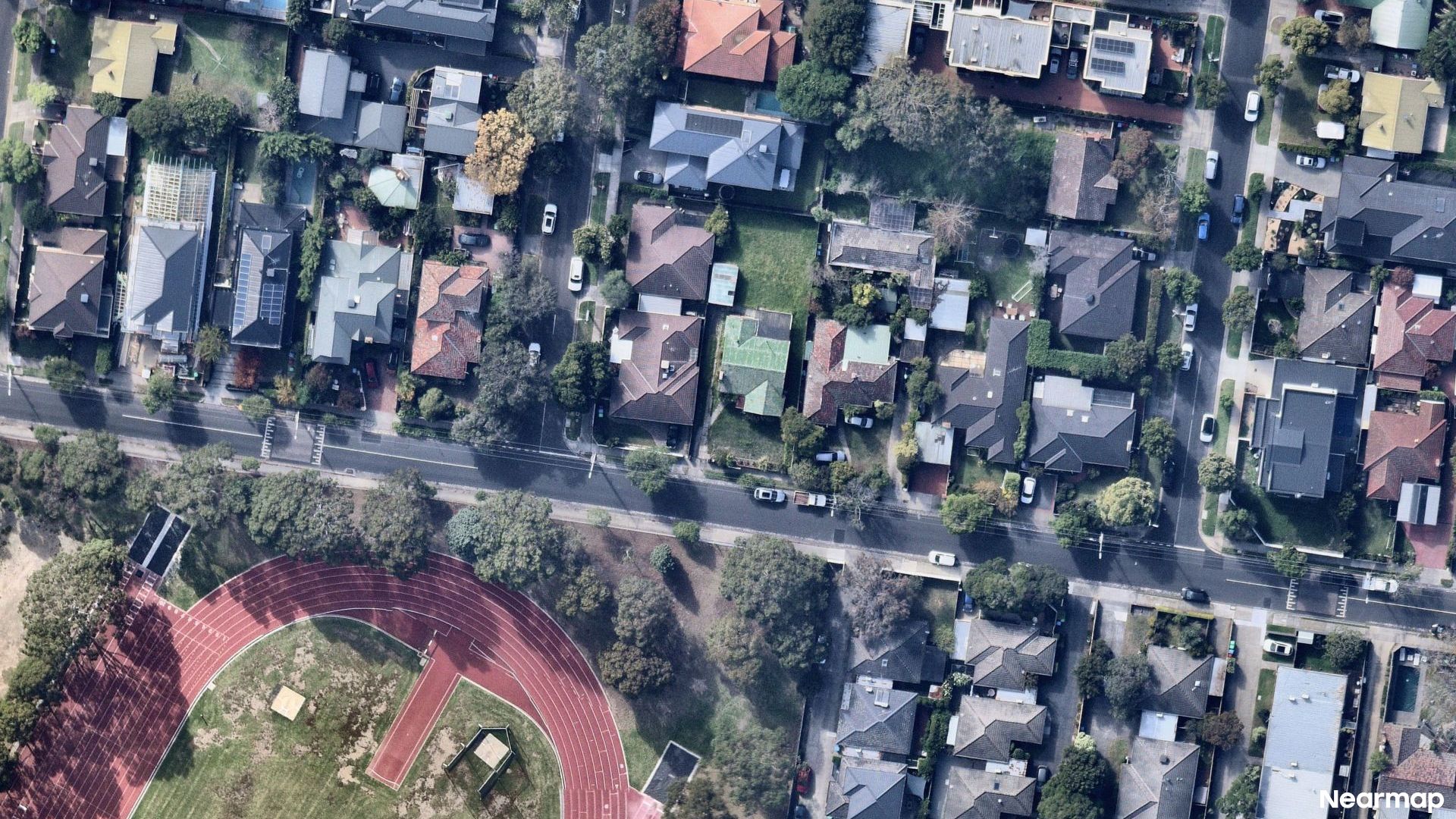 Vertical aerial view