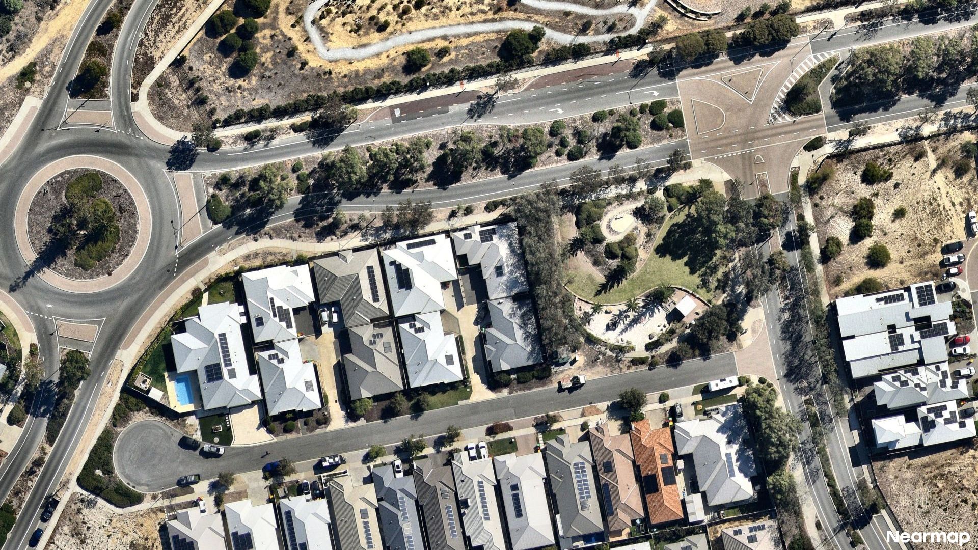 Vertical aerial view
