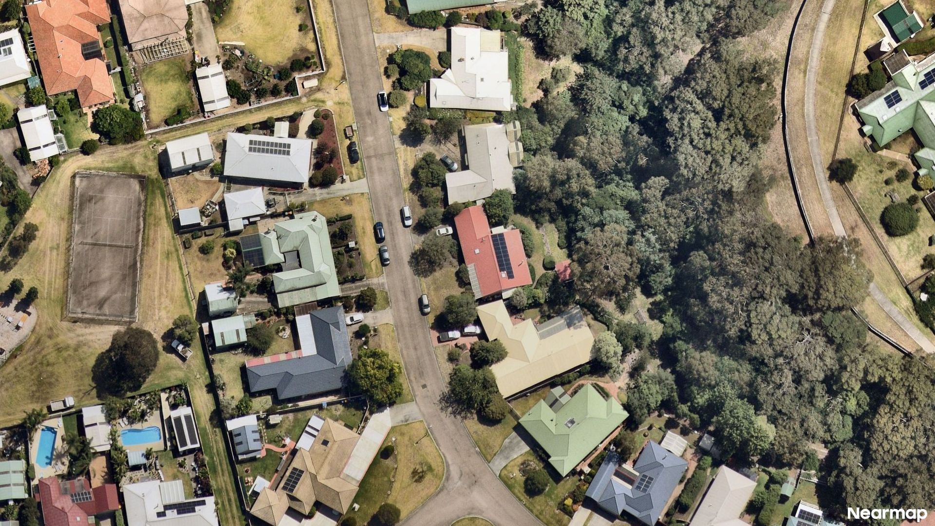 Vertical aerial view