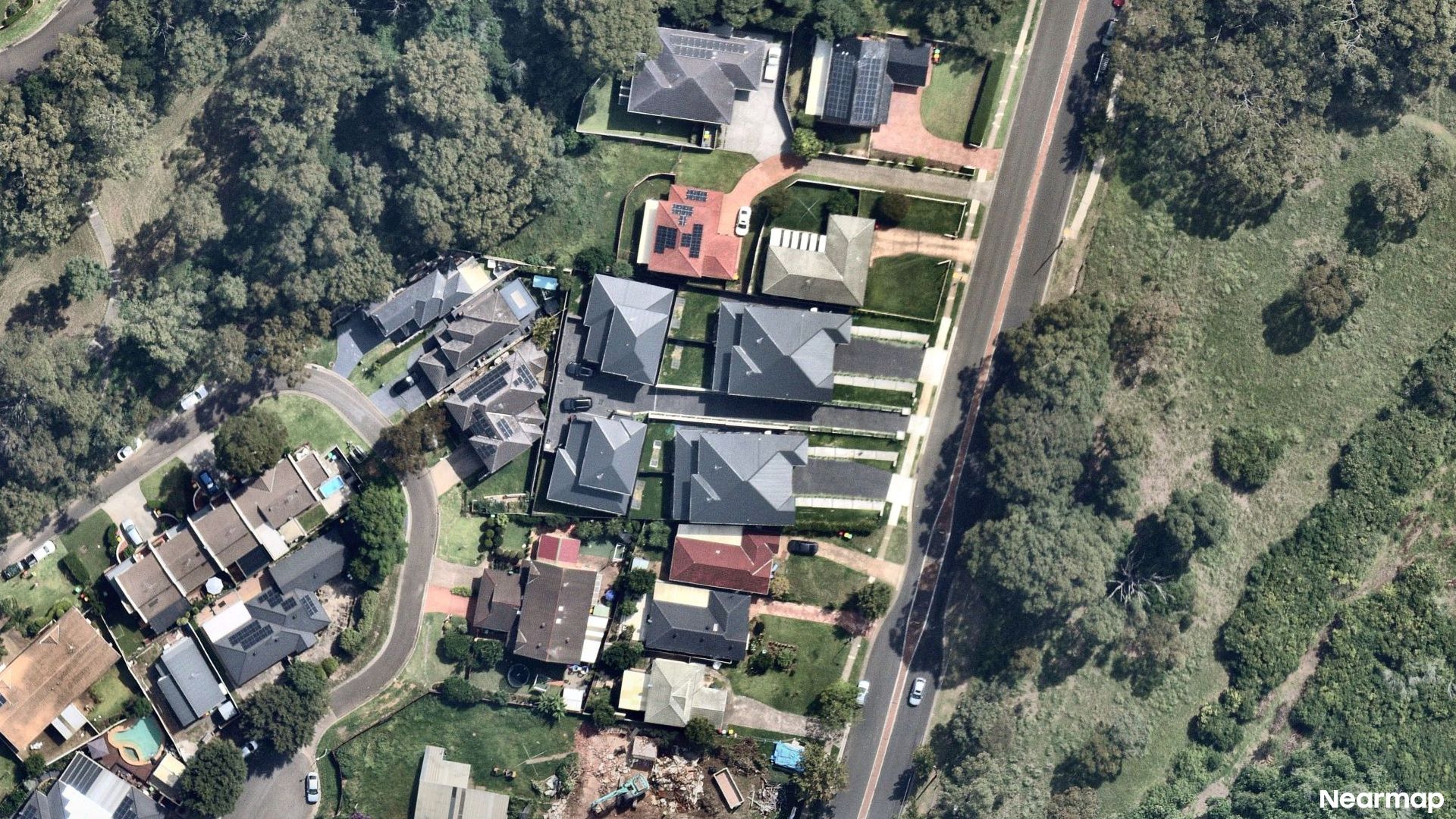 Vertical aerial view