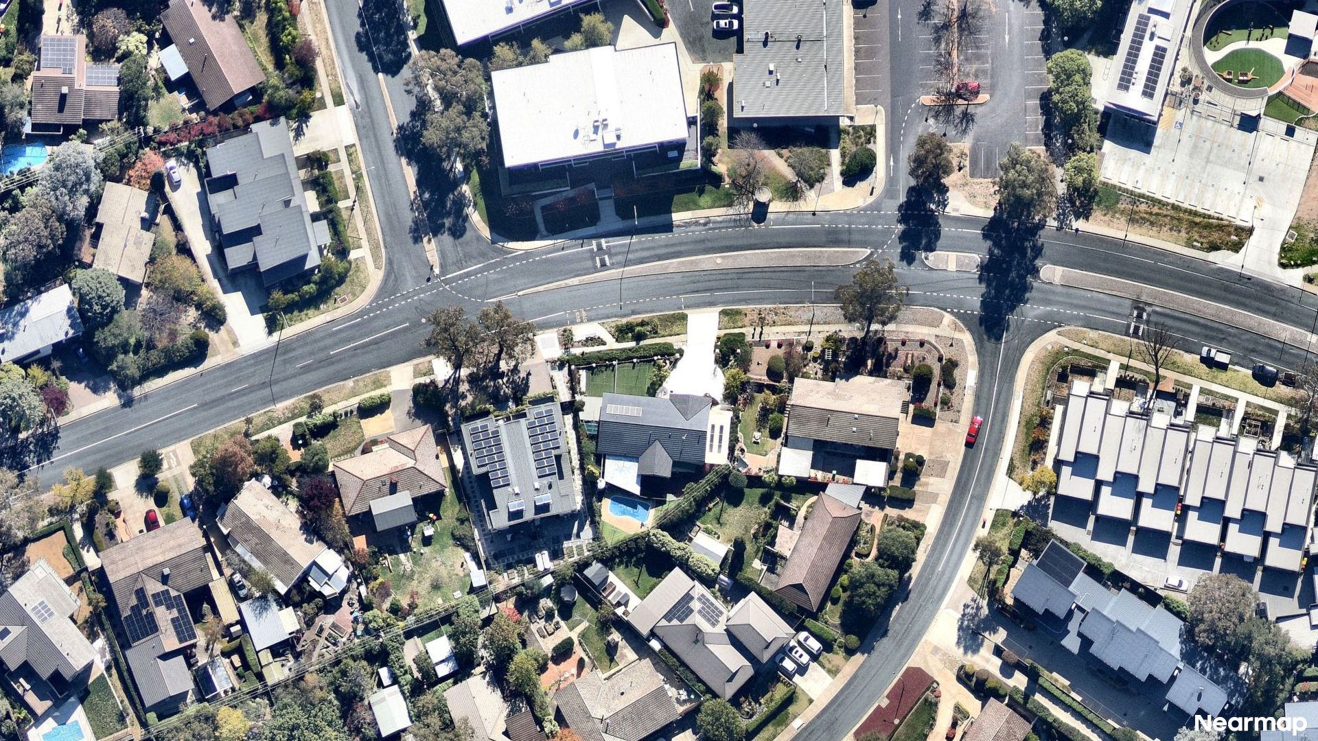 Vertical aerial view