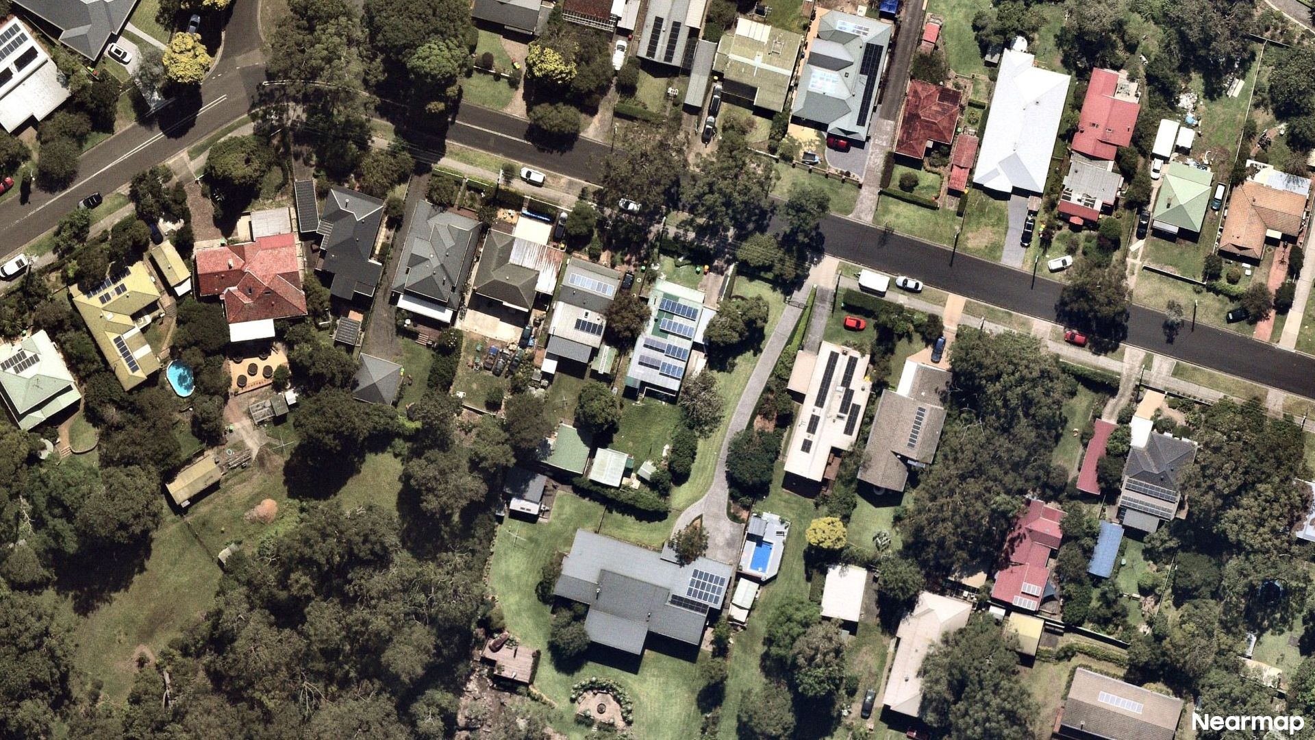 Vertical aerial view