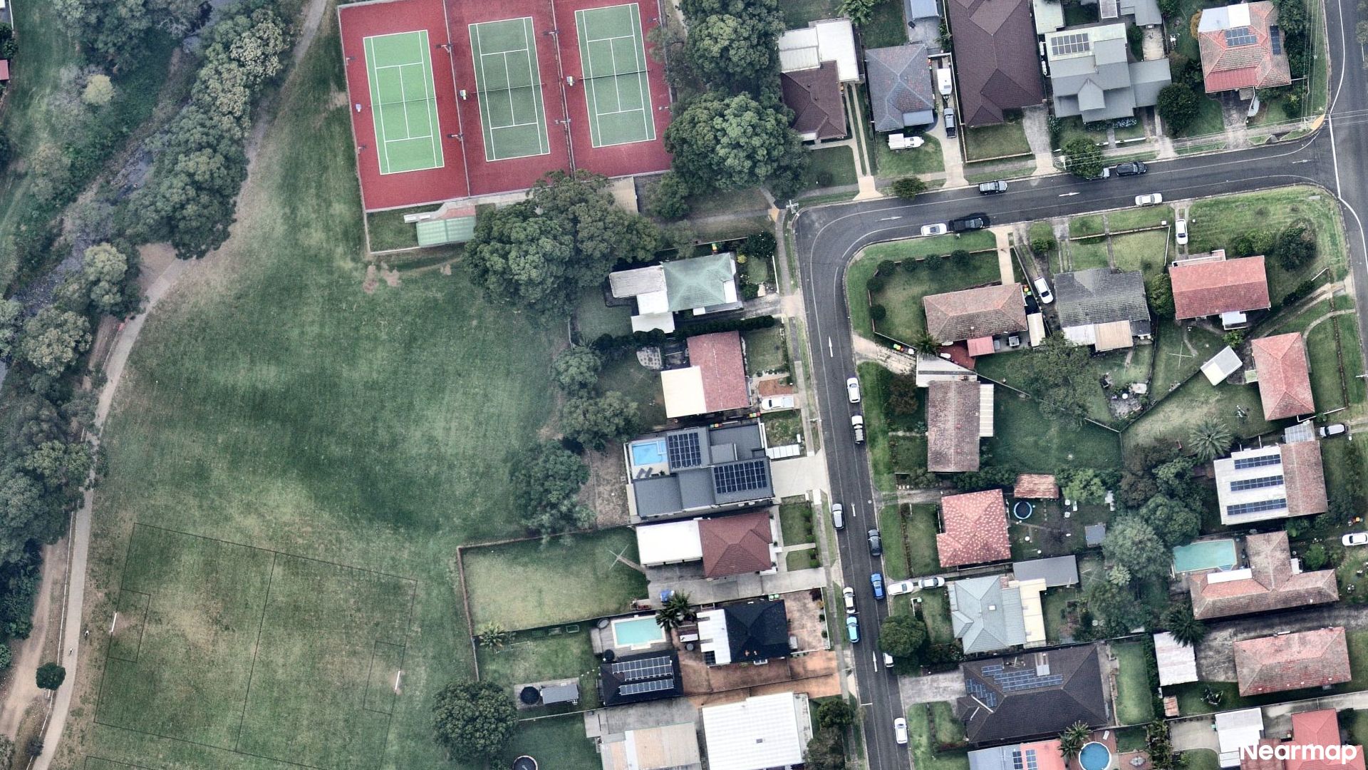 Vertical aerial view