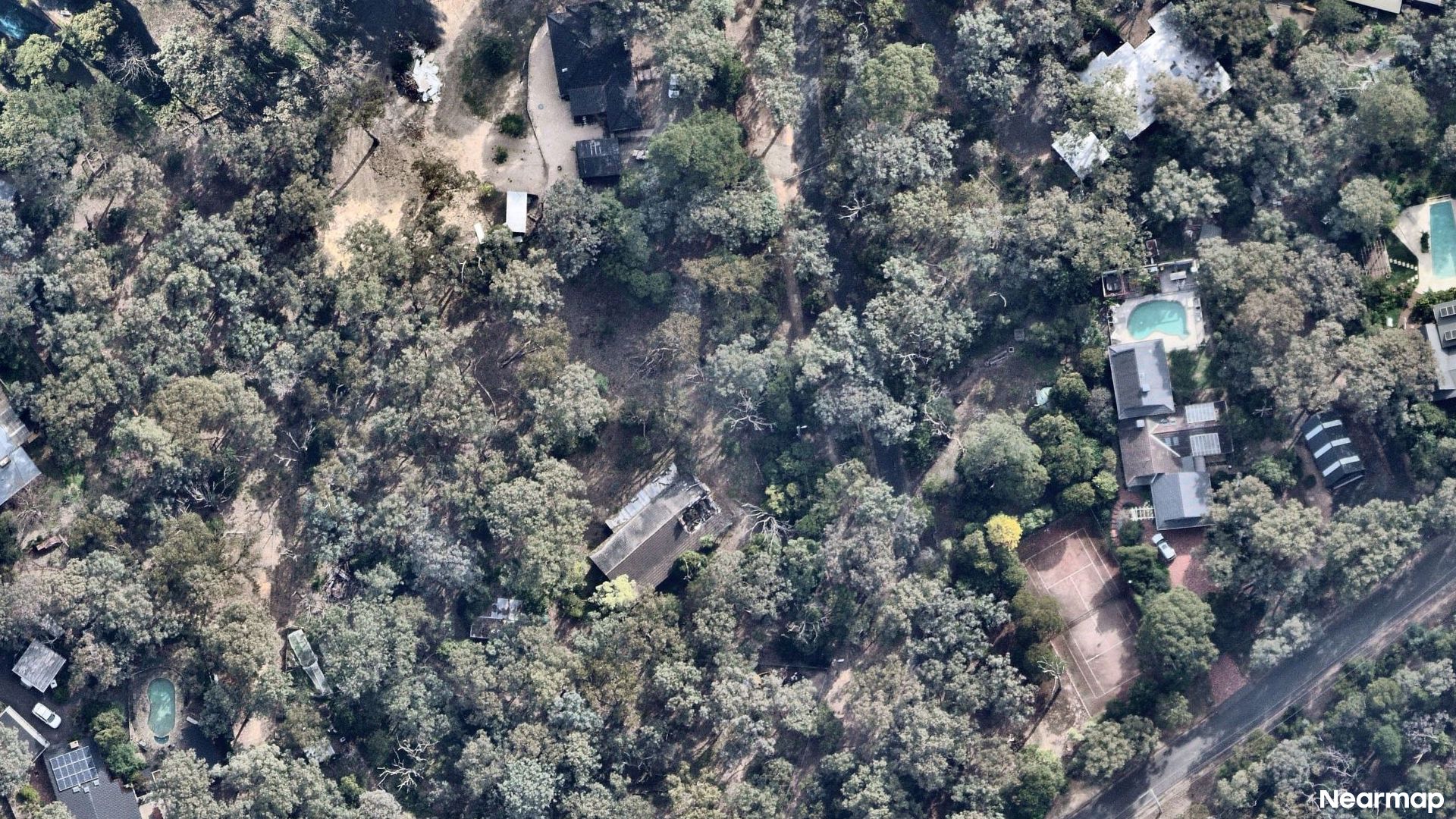 Vertical aerial view