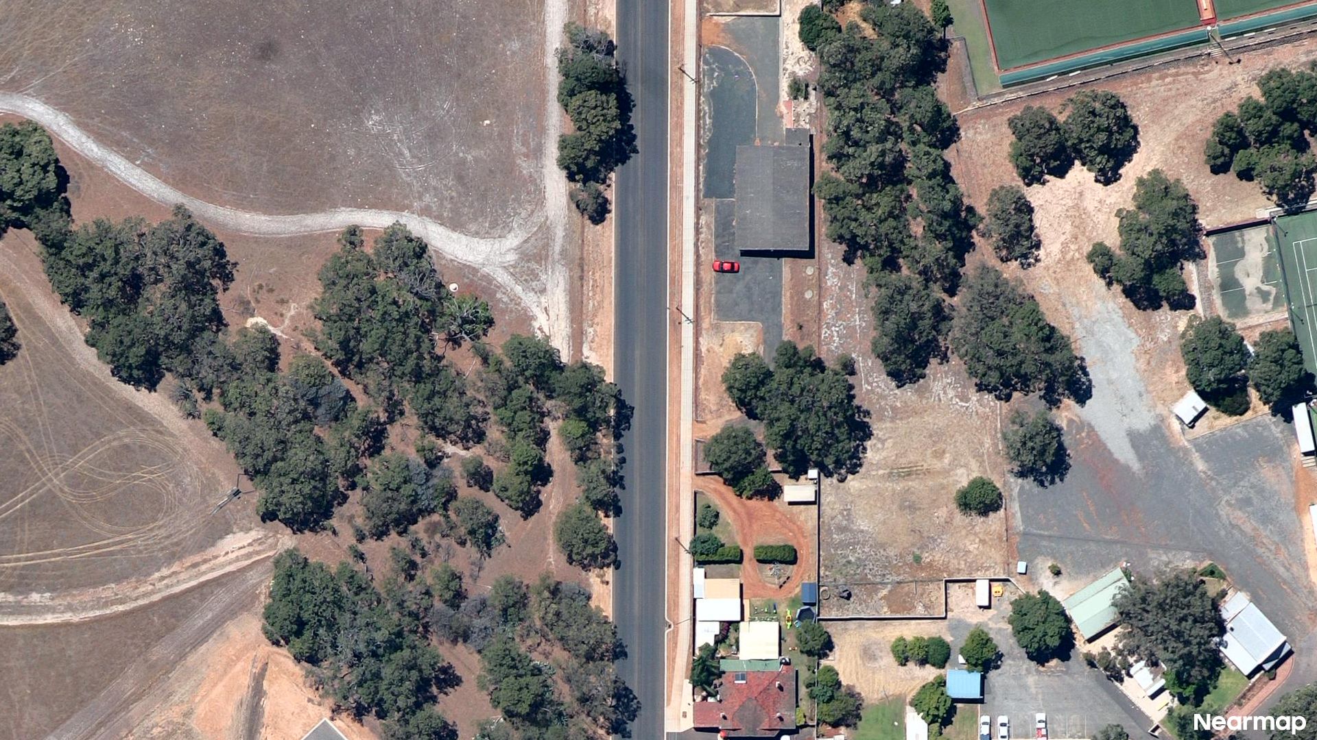 Vertical aerial view