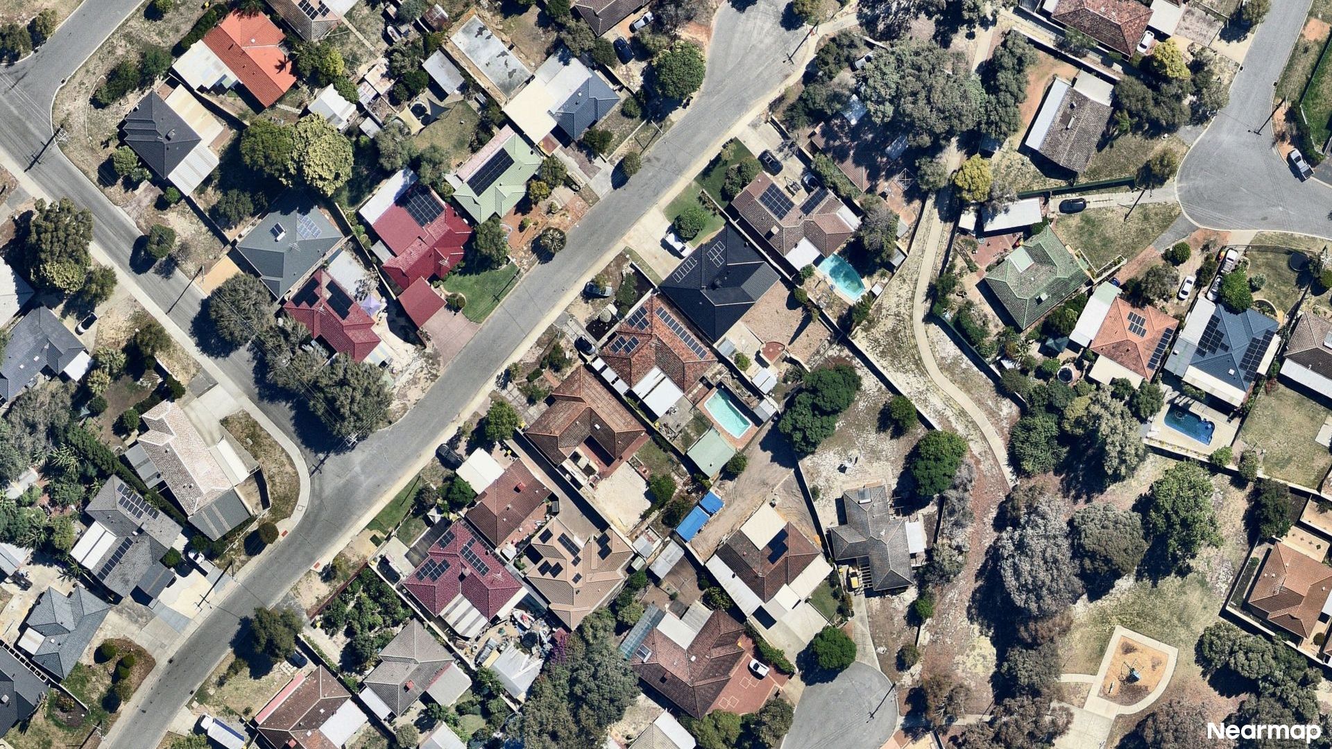 Vertical aerial view