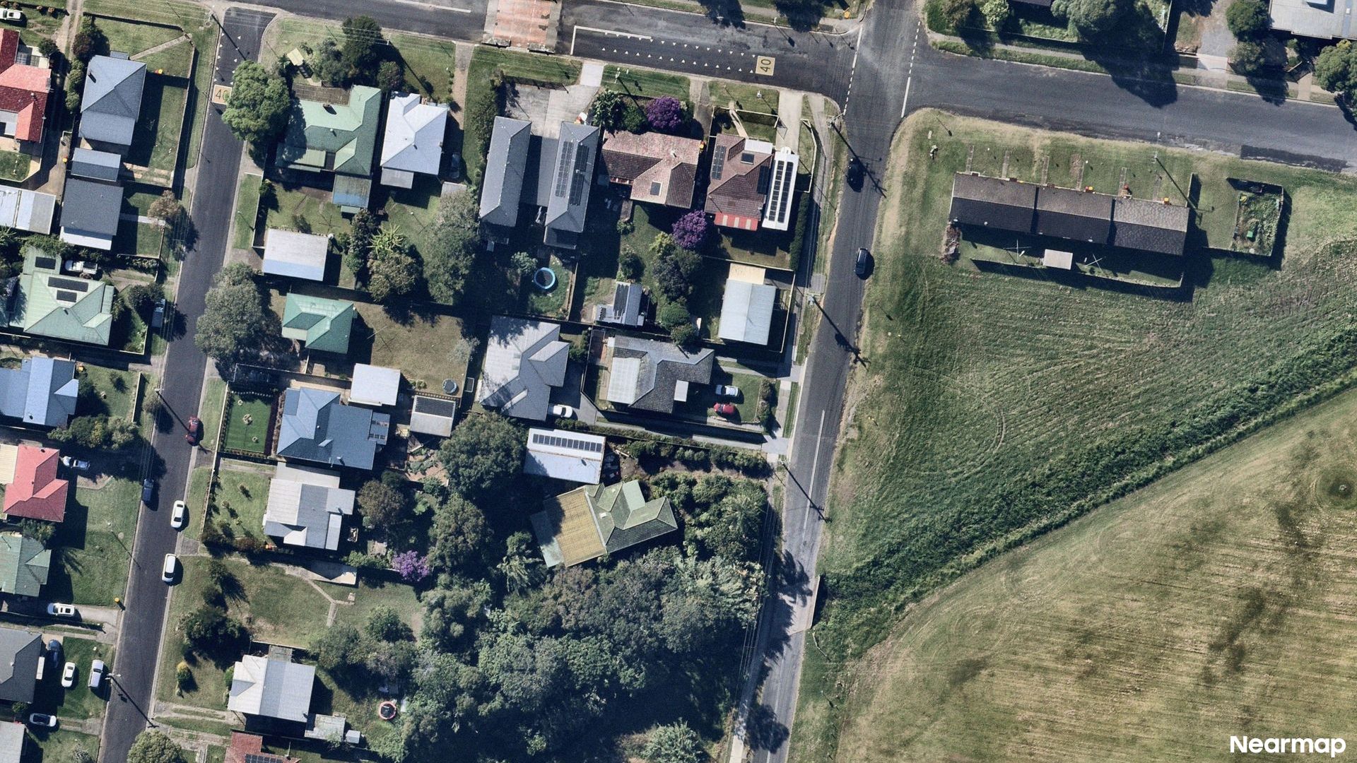 Vertical aerial view