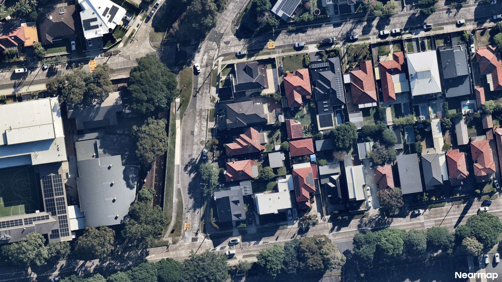 Vertical aerial view