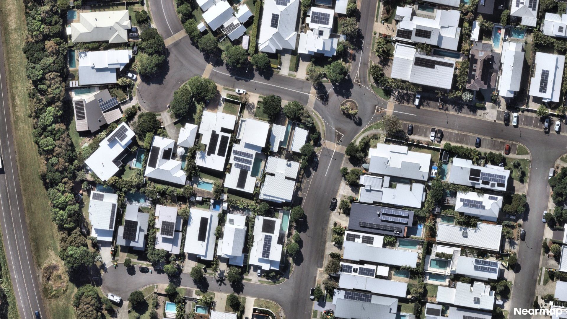 Vertical aerial view