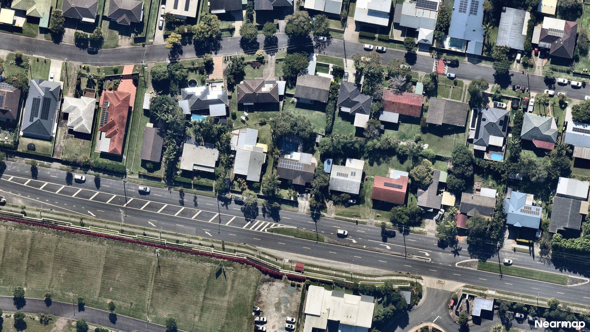 Vertical aerial view
