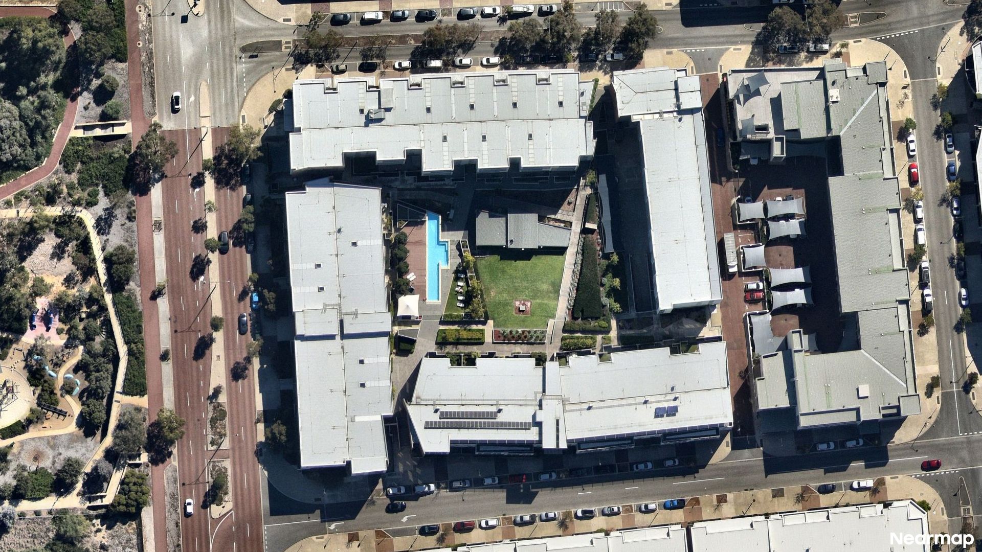 Vertical aerial view