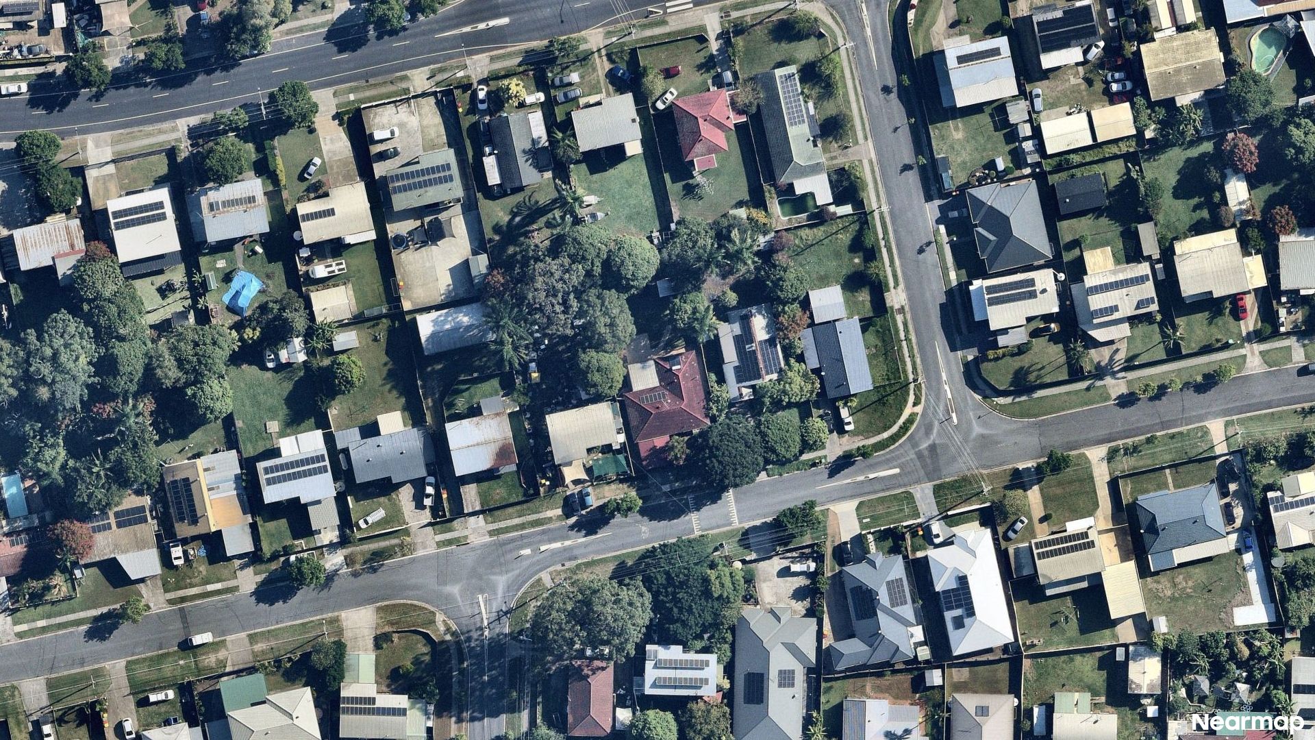 Vertical aerial view