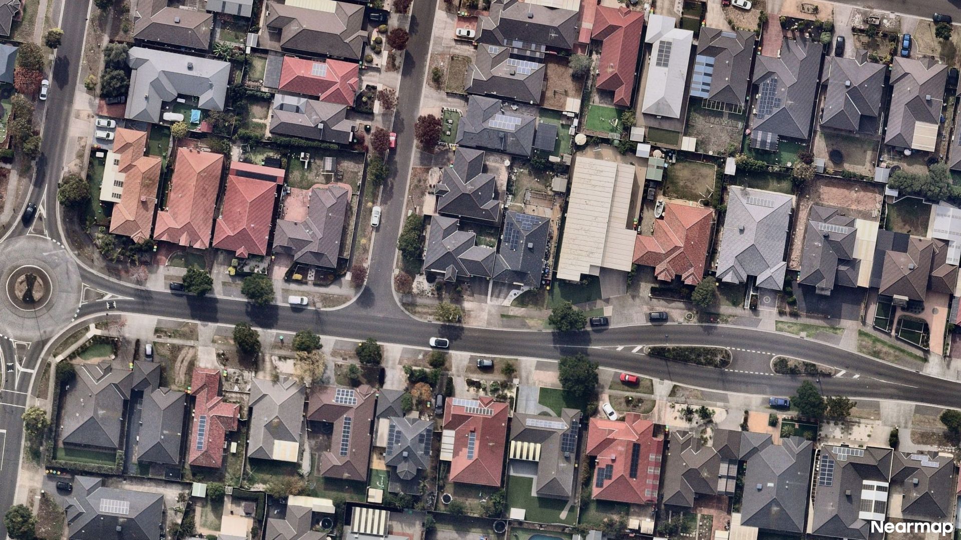 Vertical aerial view