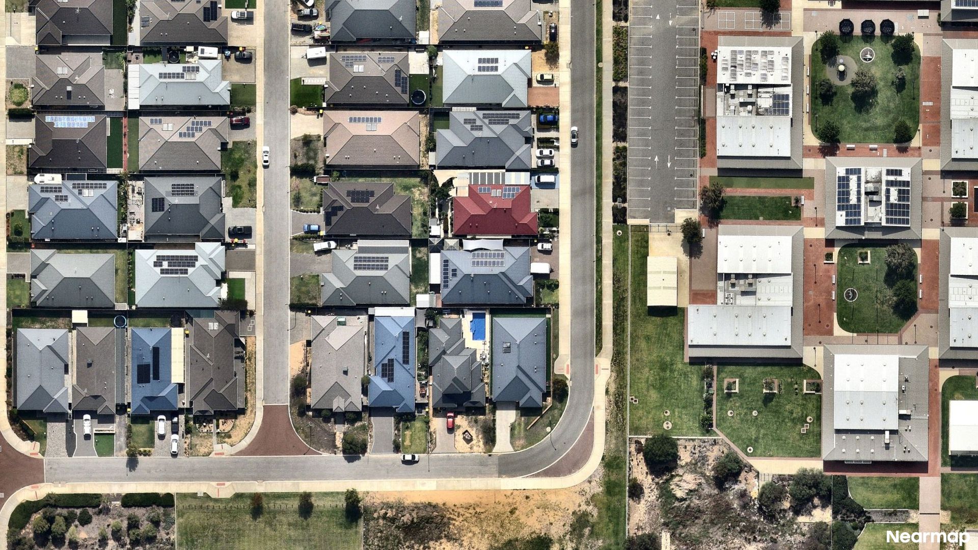 Vertical aerial view