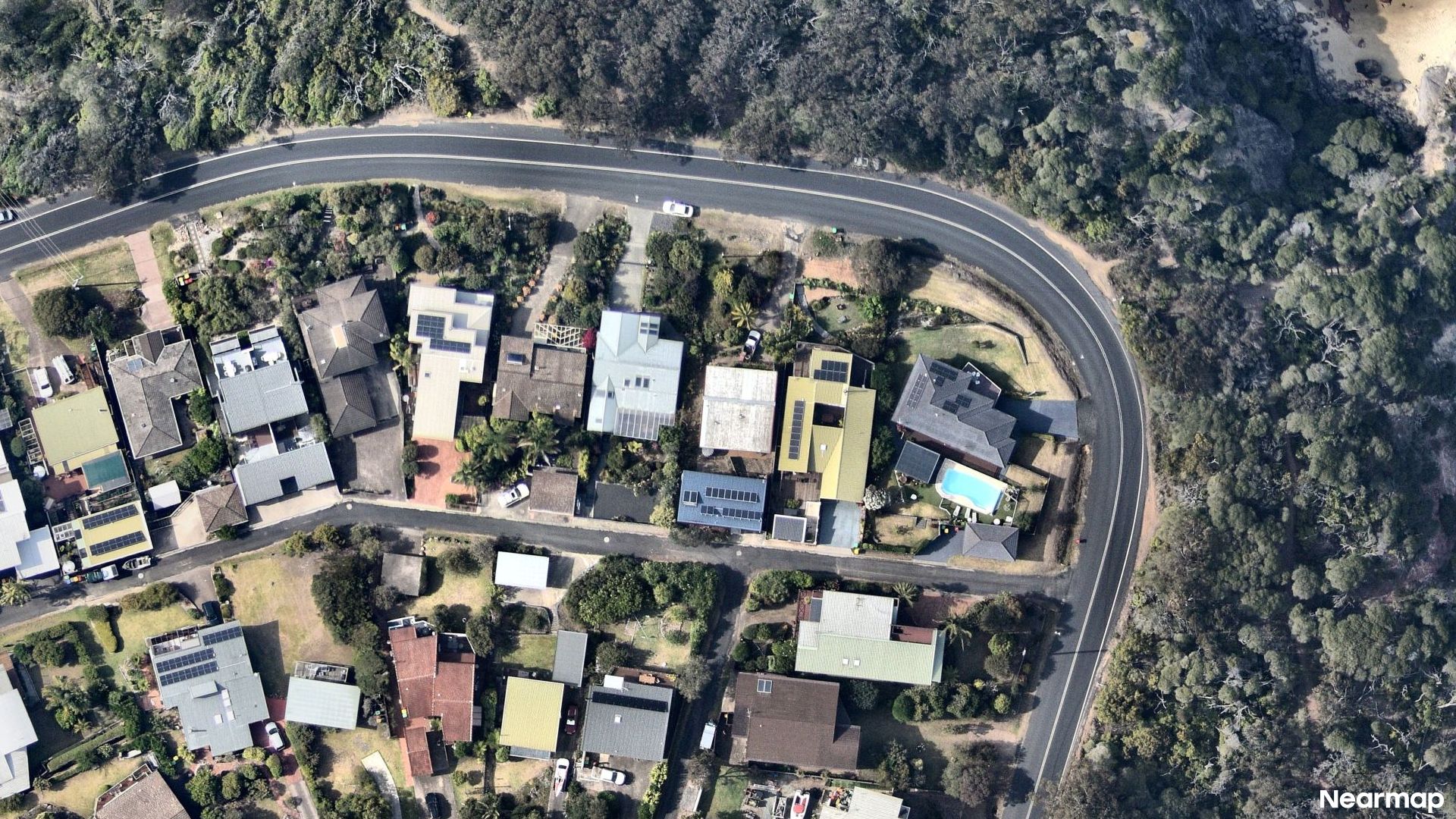 Vertical aerial view