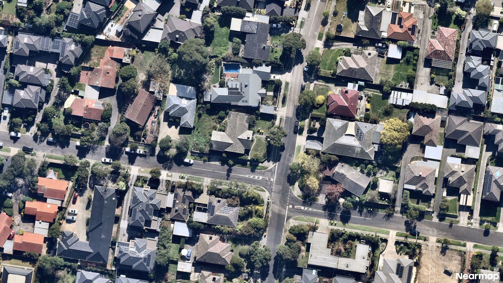 Vertical aerial view