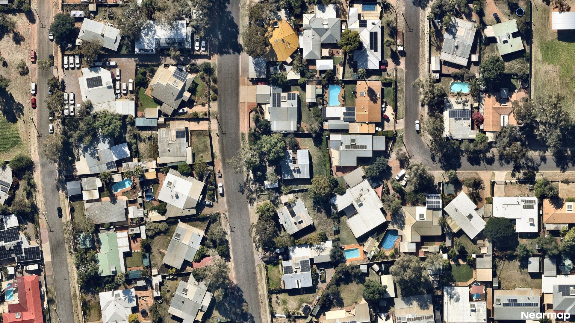 Vertical aerial view