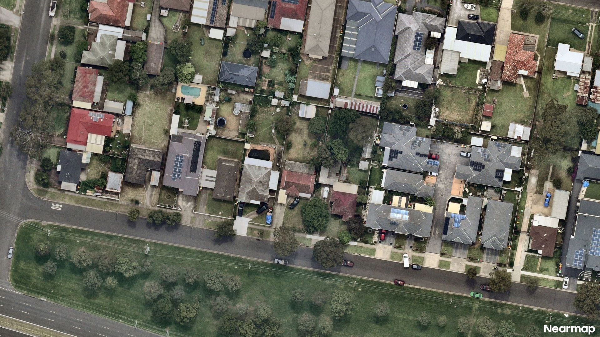 Vertical aerial view