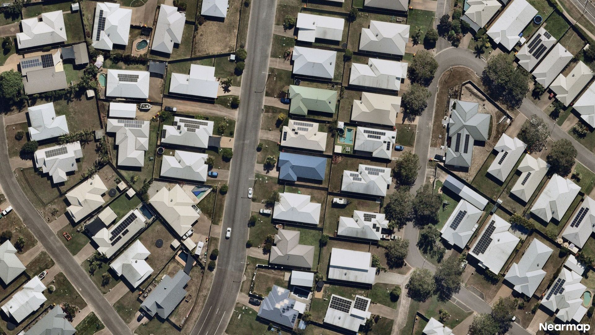Vertical aerial view