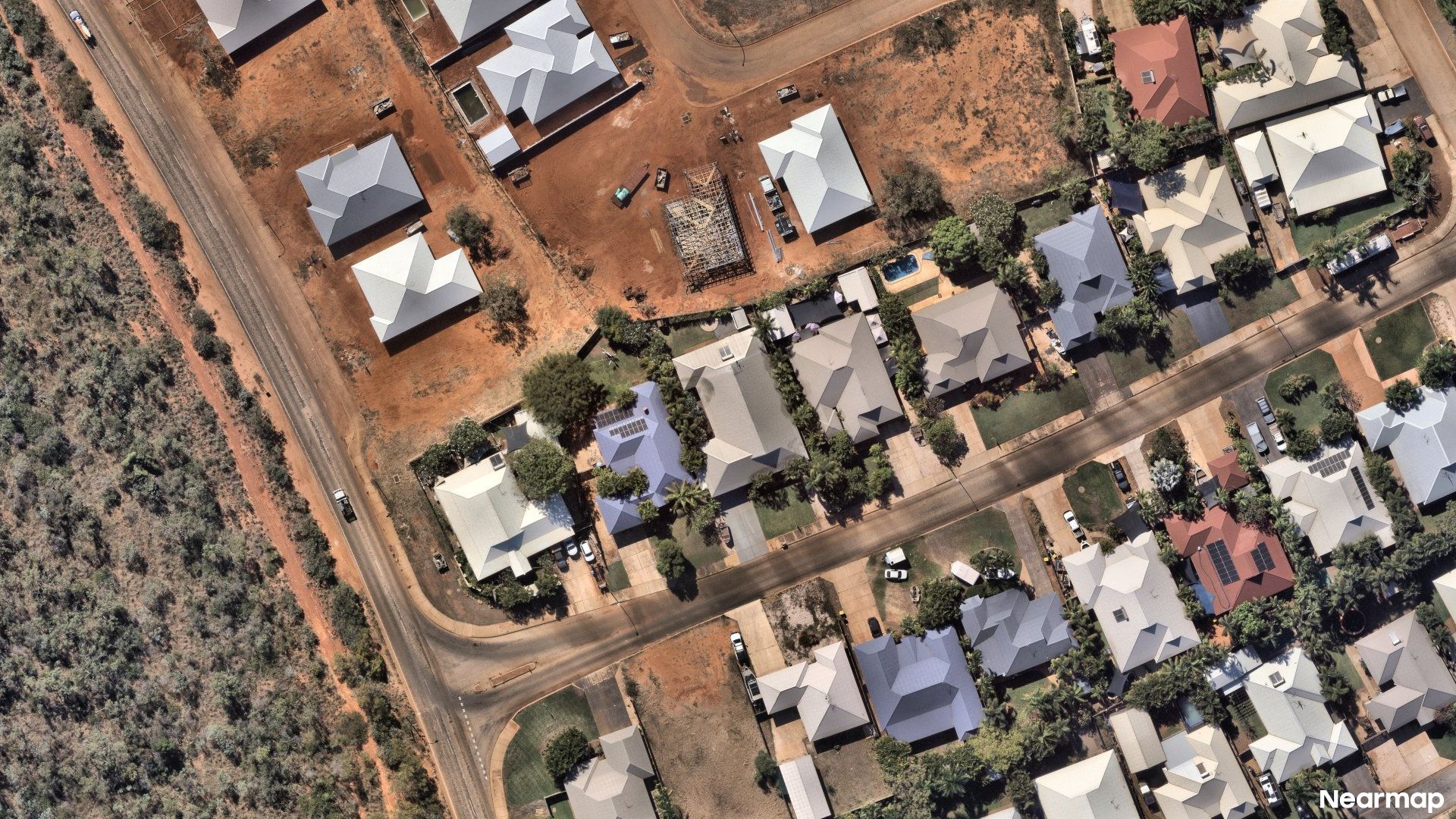 Vertical aerial view