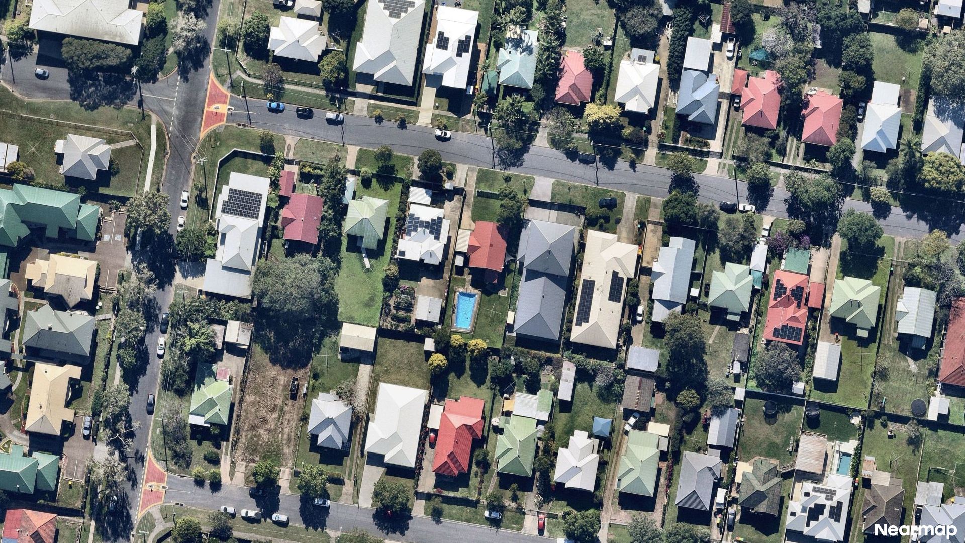Vertical aerial view