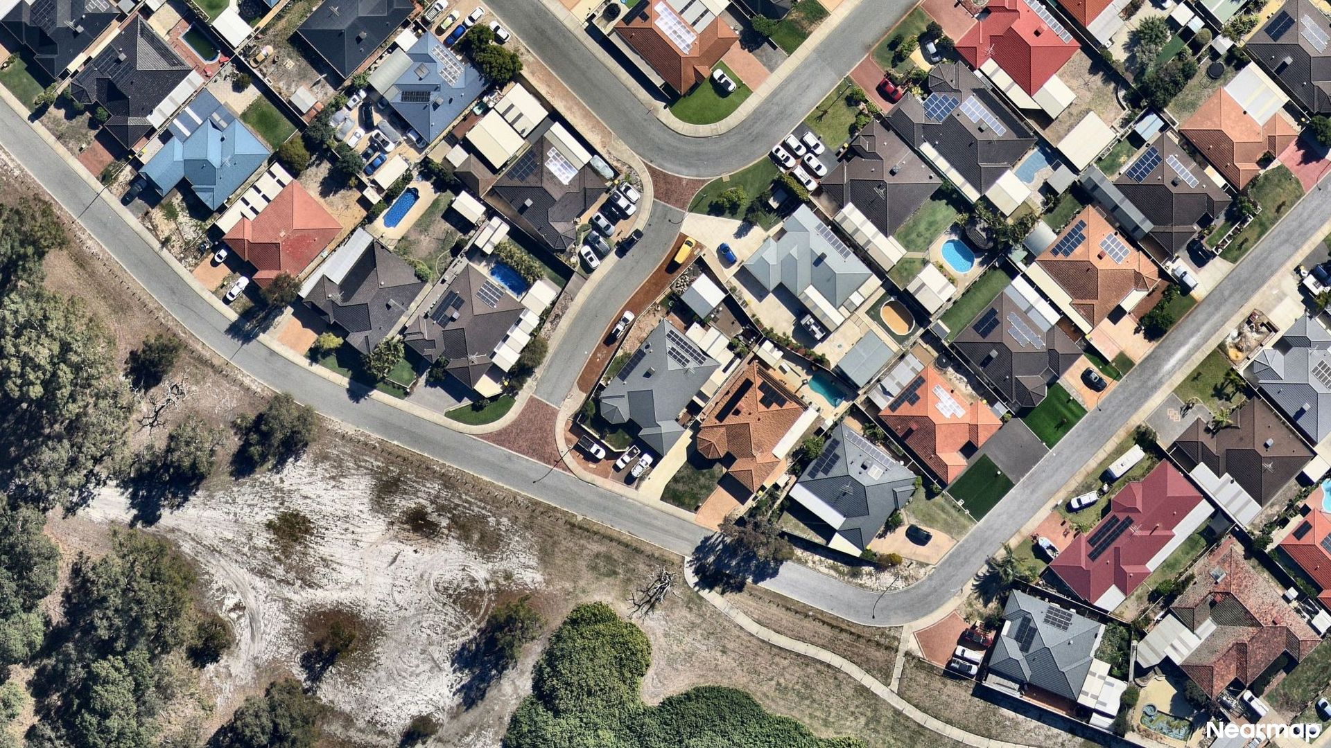Vertical aerial view