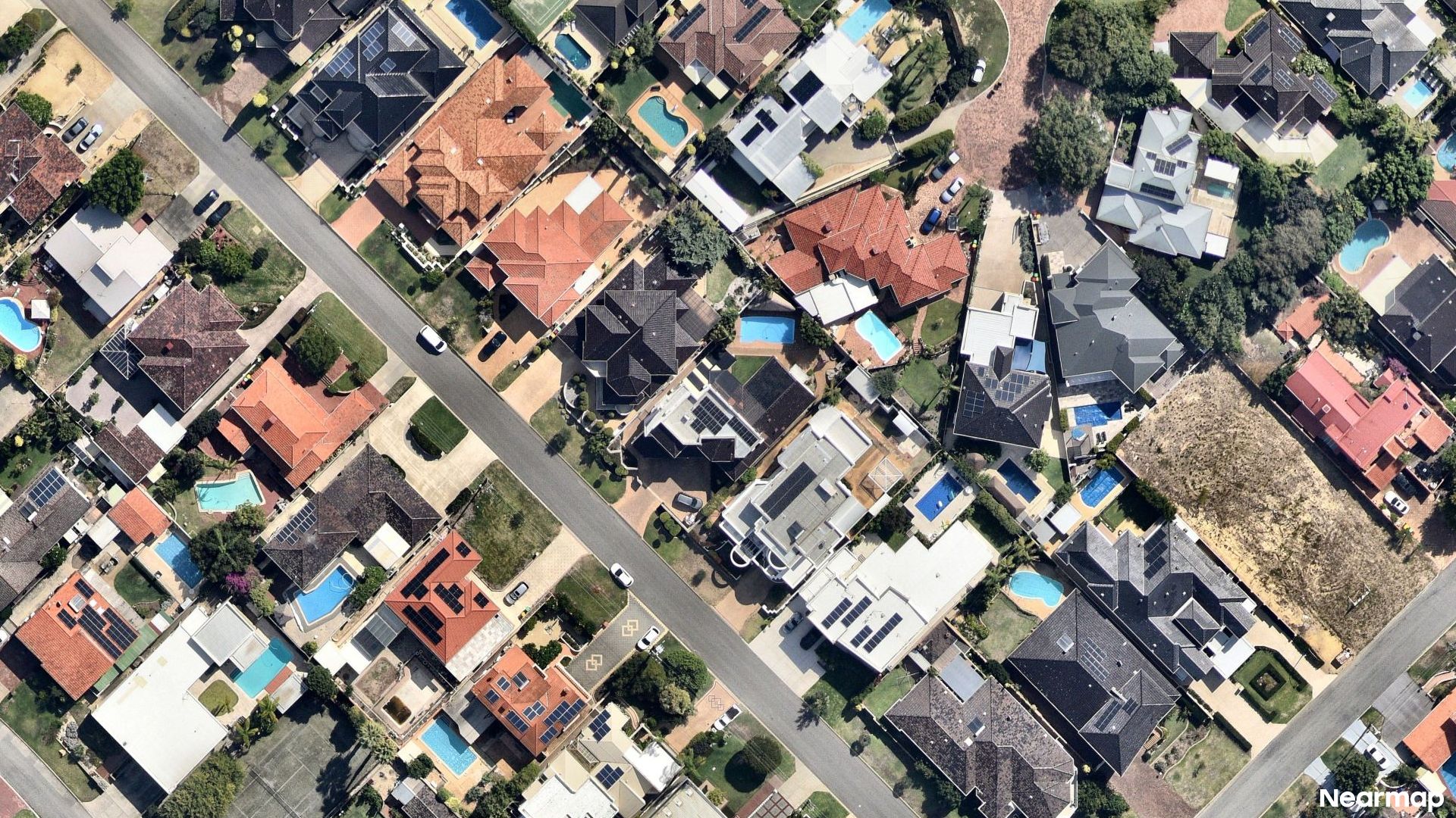 Vertical aerial view