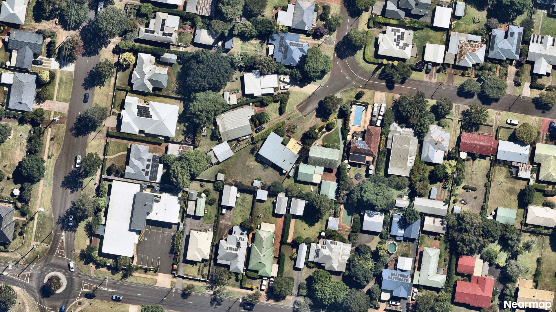 Vertical aerial view