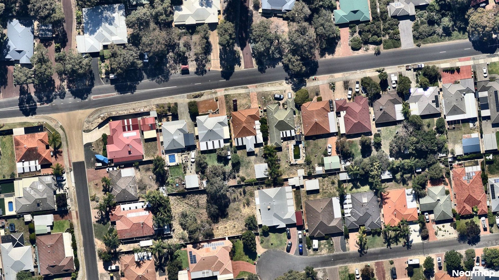 Vertical aerial view