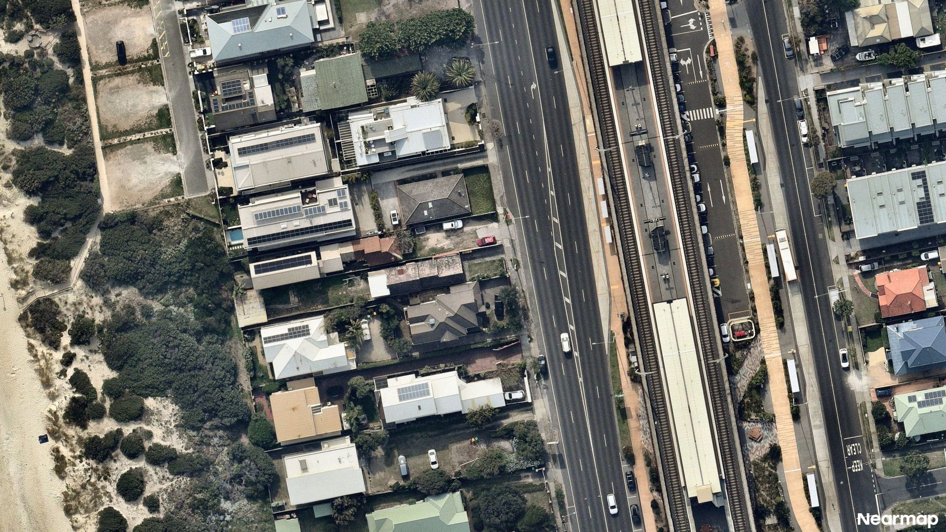 Vertical aerial view