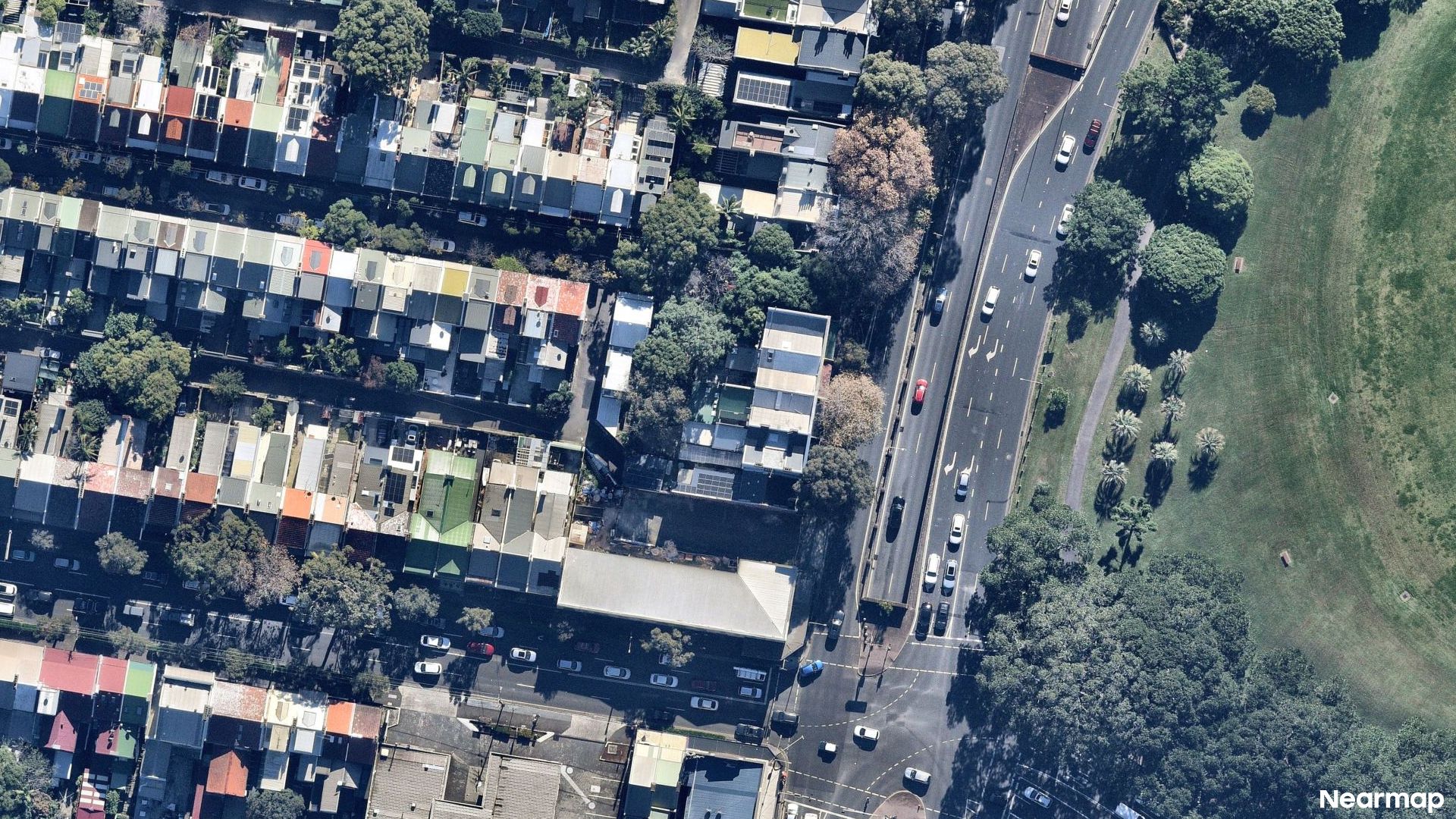 Vertical aerial view