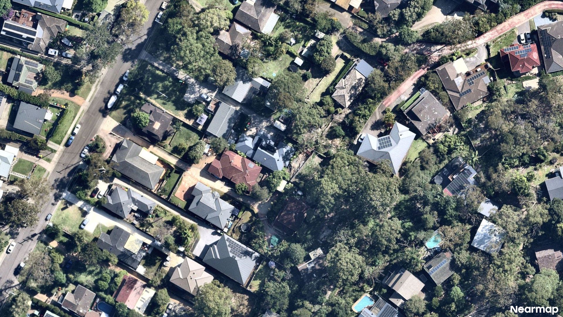 Vertical aerial view