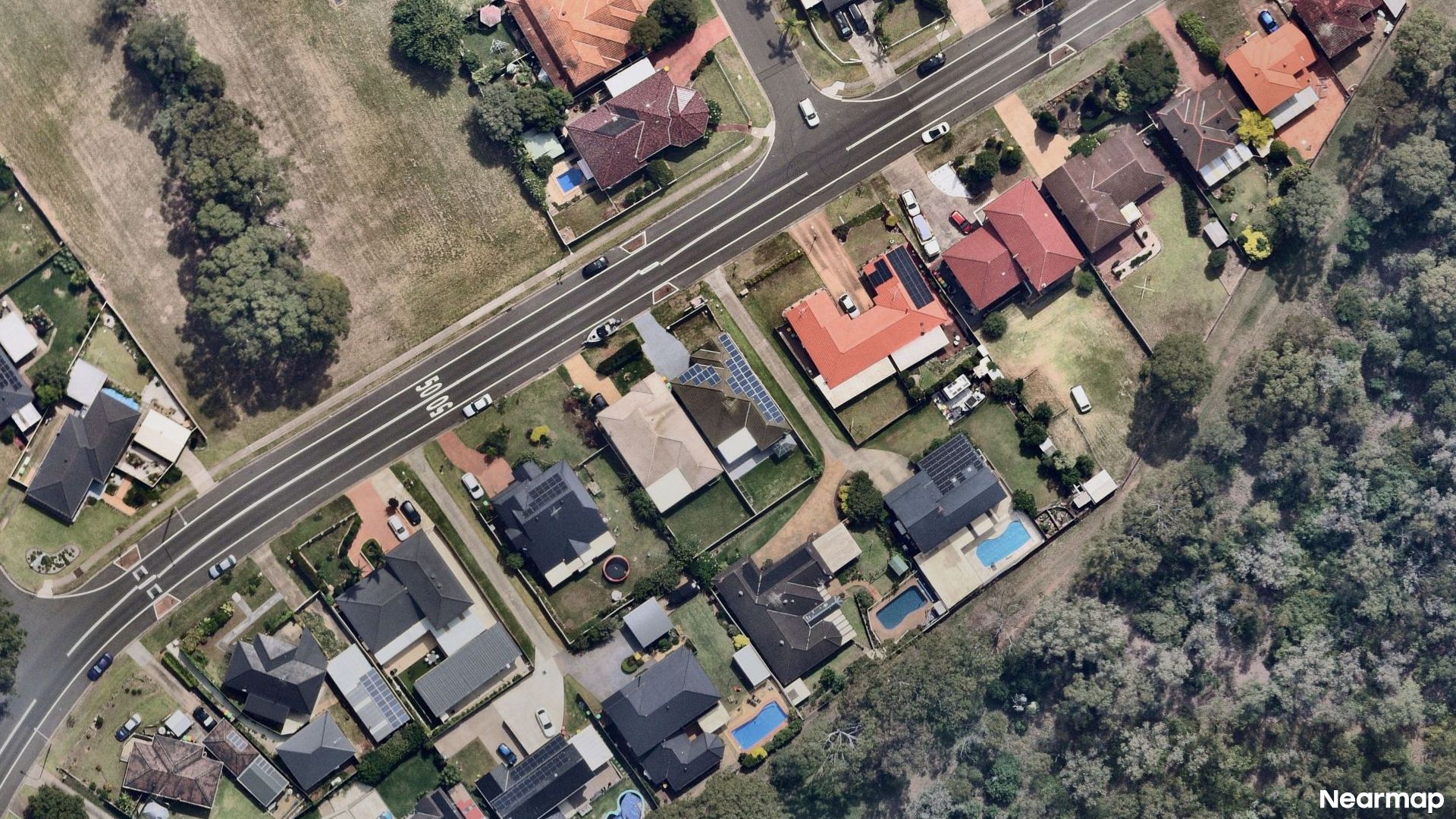 Vertical aerial view