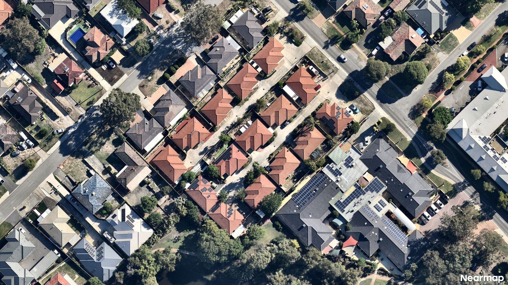Vertical aerial view