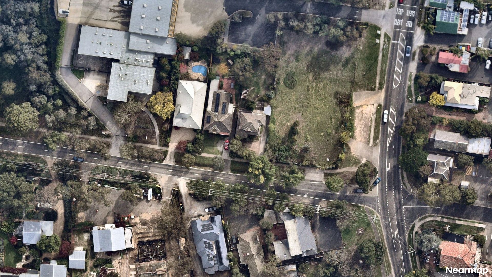 Vertical aerial view