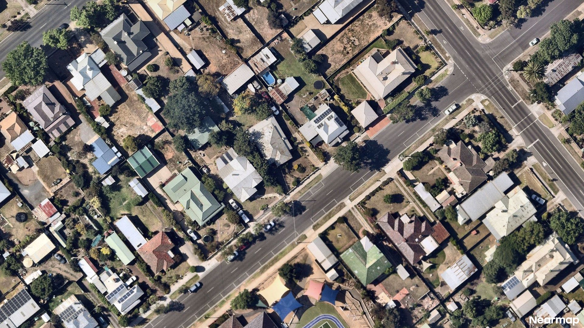 Vertical aerial view