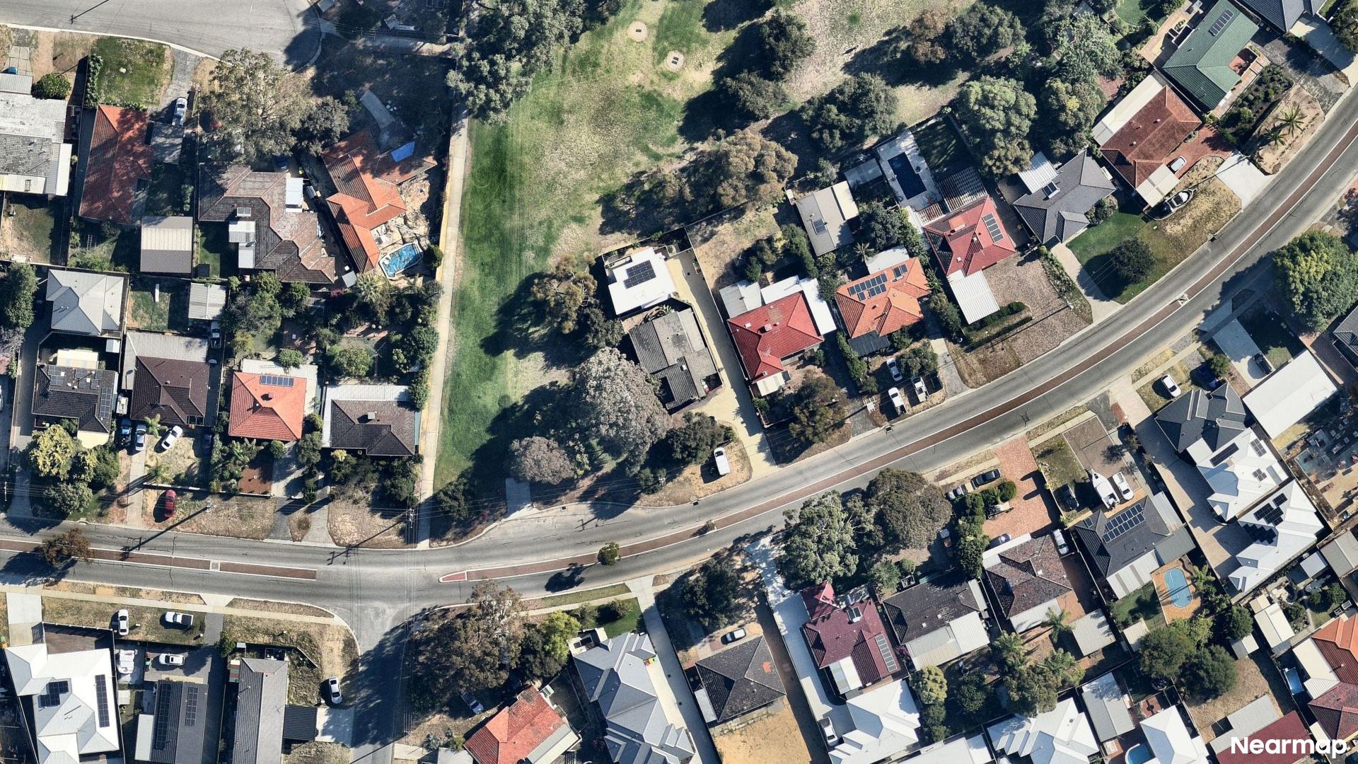 Vertical aerial view