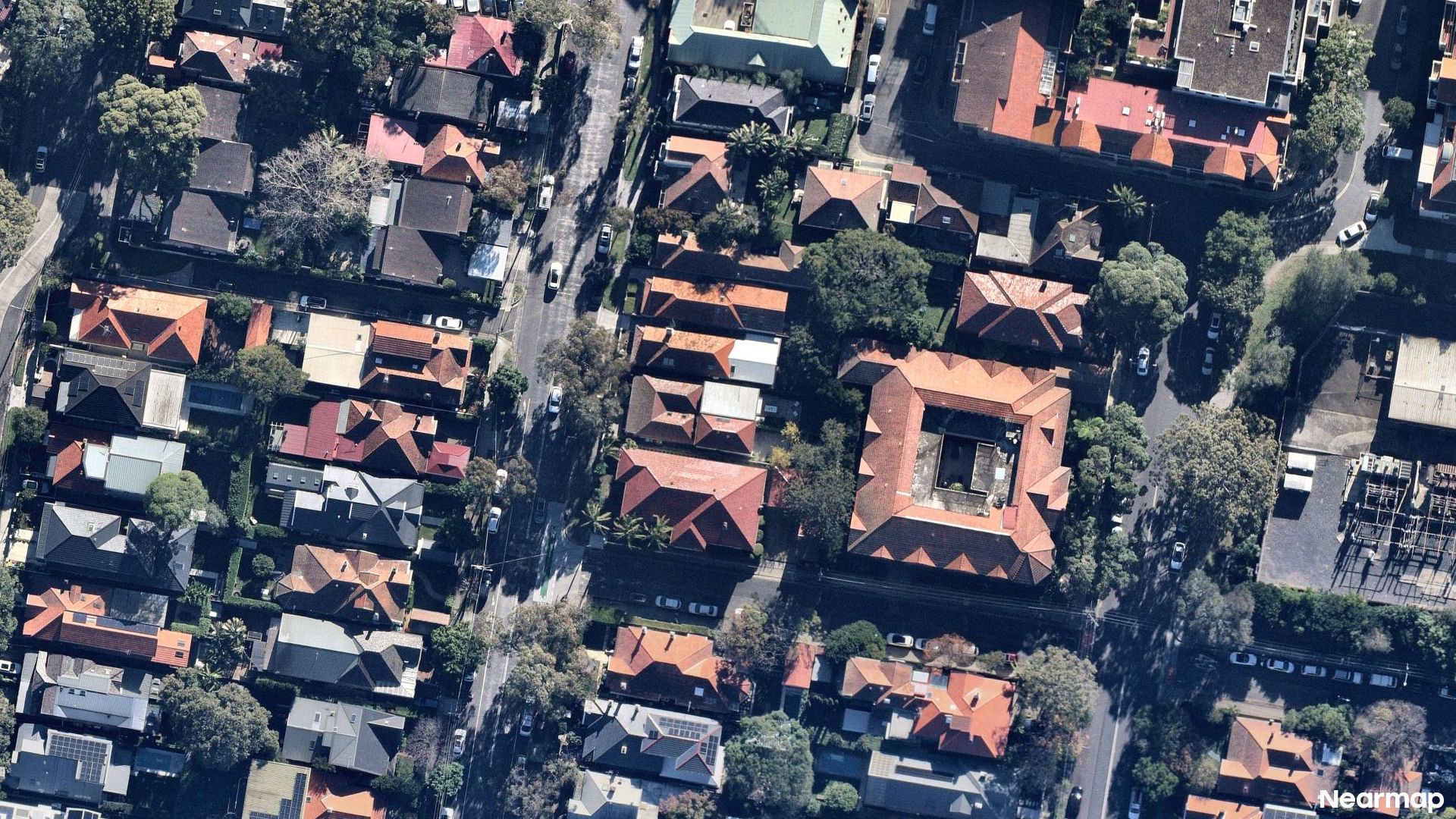Vertical aerial view