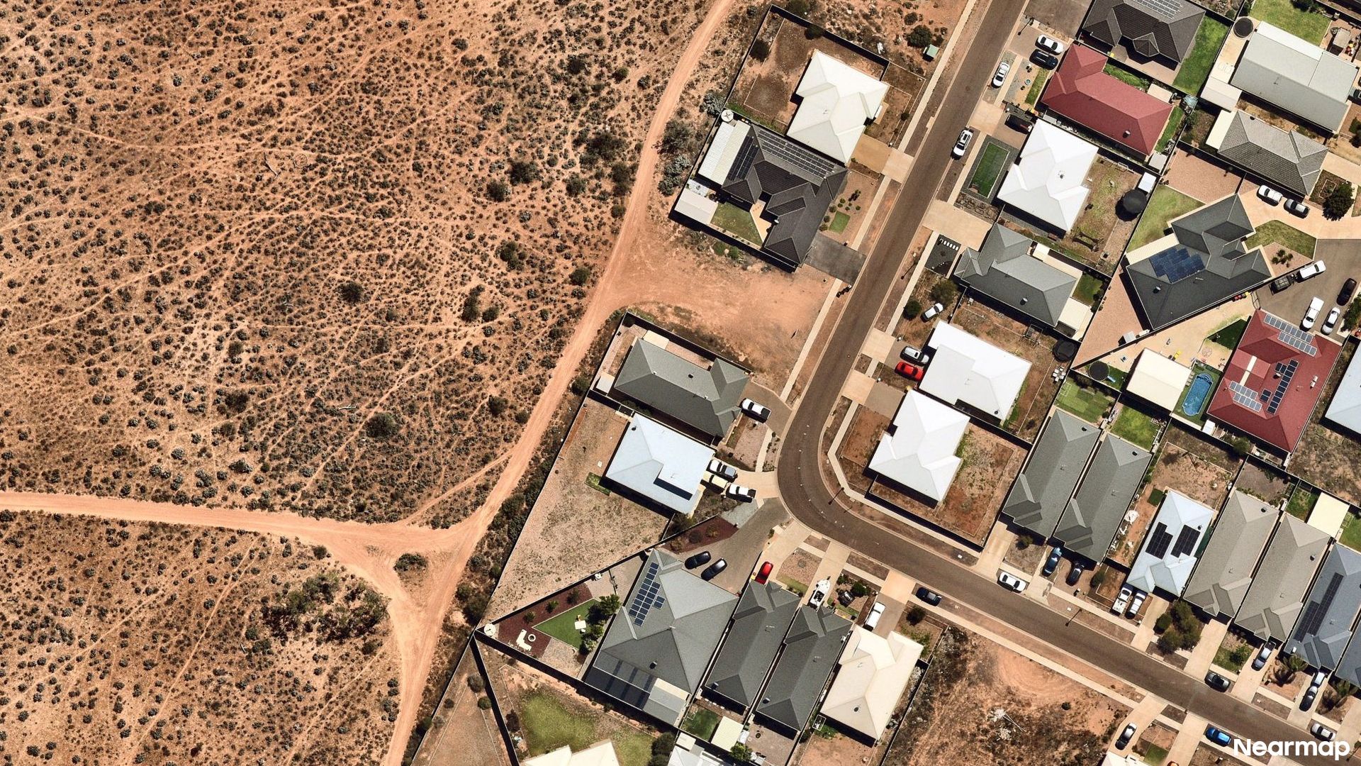Vertical aerial view
