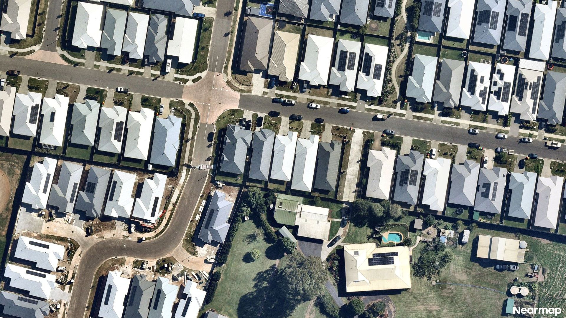 Vertical aerial view