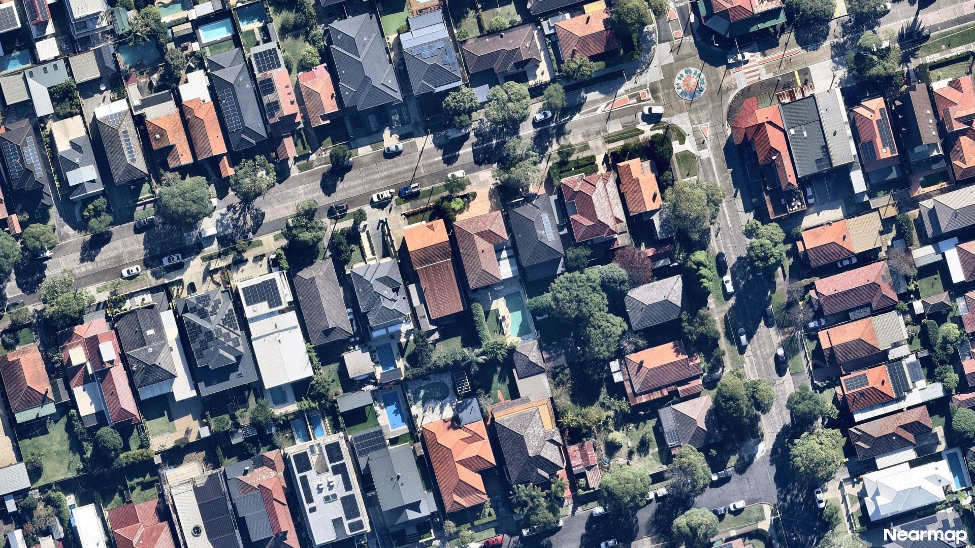 Vertical aerial view