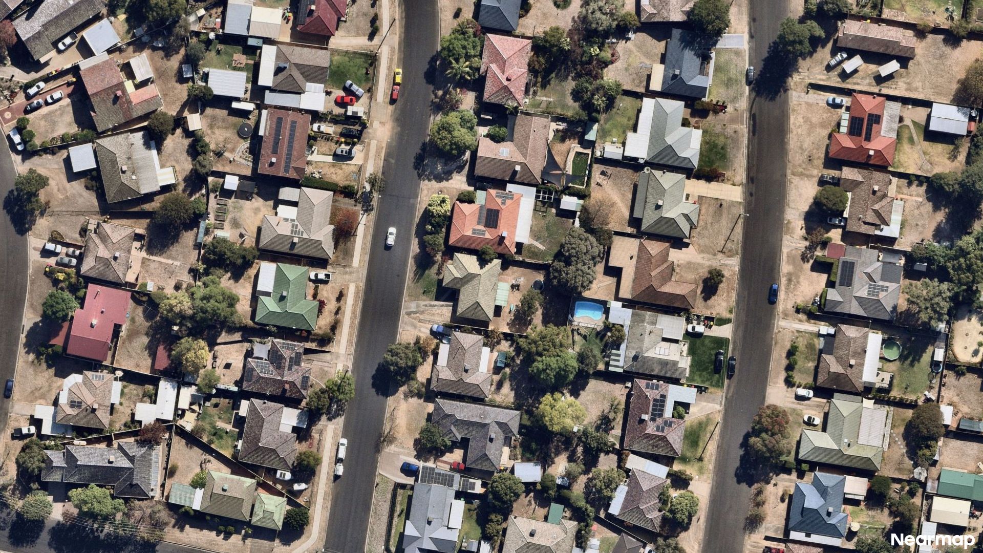 Vertical aerial view