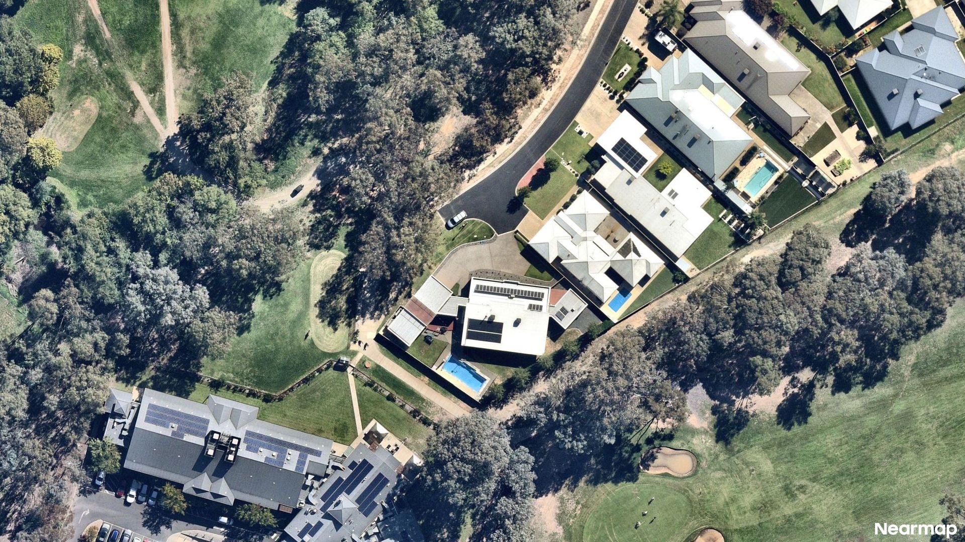 Vertical aerial view